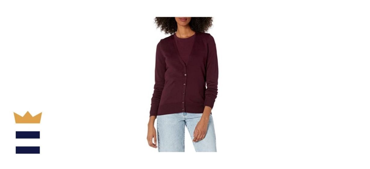 Amazon Essentials Lightweight V-neck Cardigan Sweater