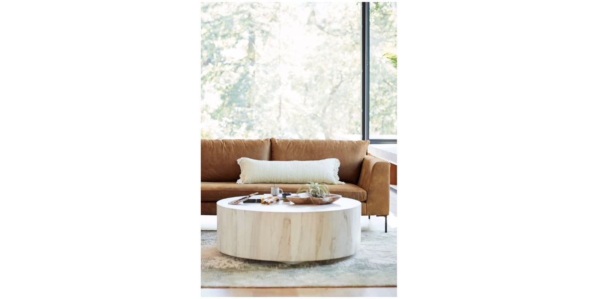 Swirled Drum Reclaimed Coffee Table