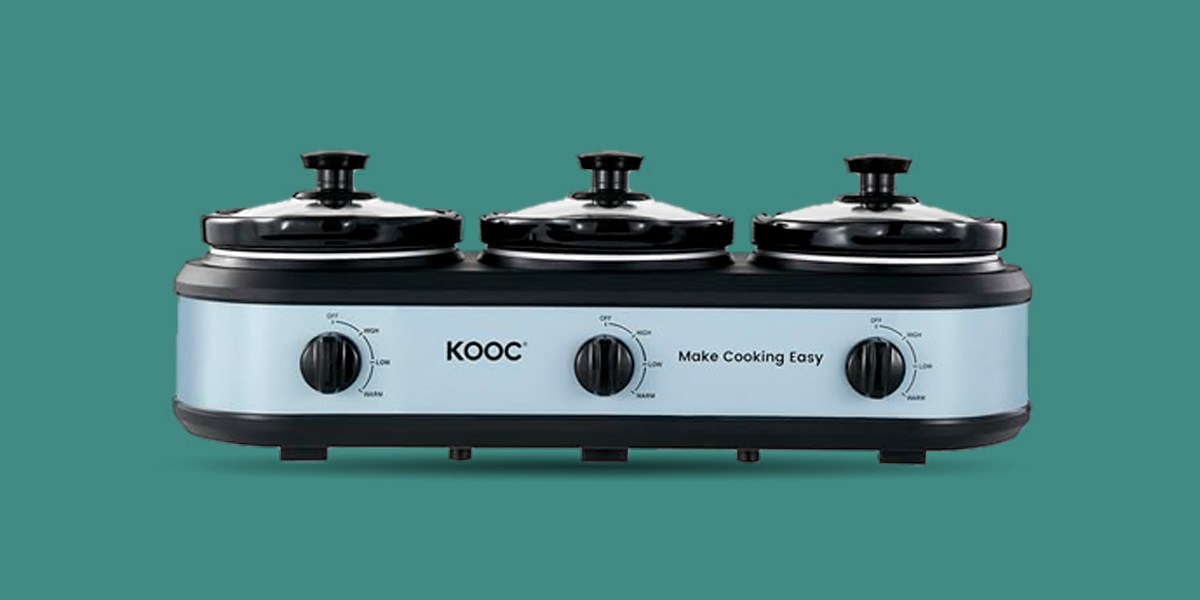 KOOC Triple Slow Cooker Buffet