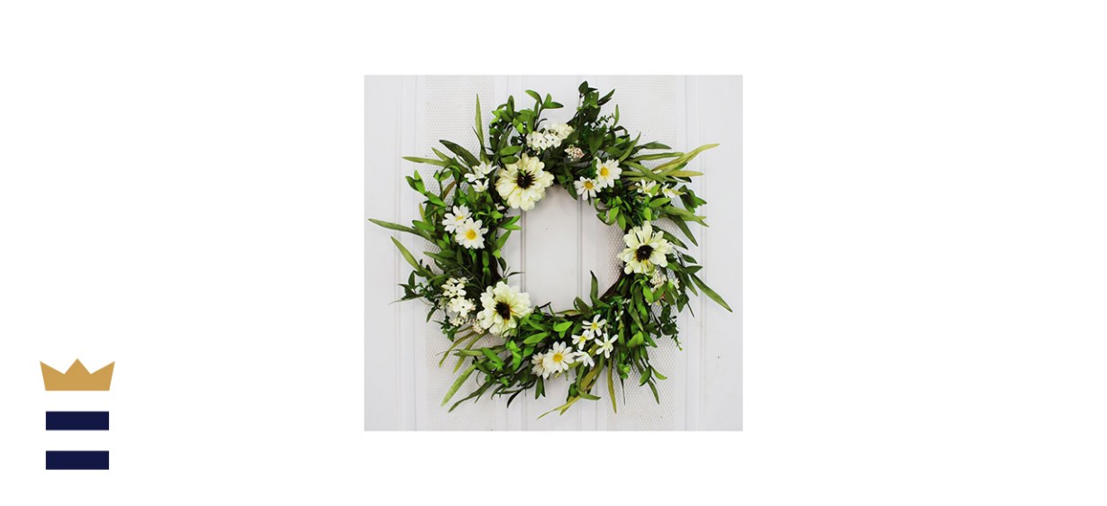 August Grove Yoakum Peony 19-Inch Flower Wreath