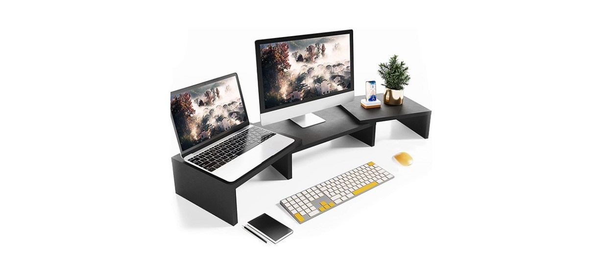 BAMEOS Dual Monitor Stand Riser