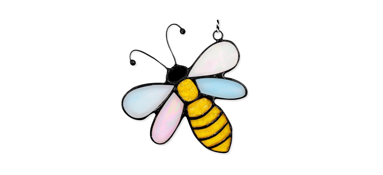 Bee Suncatcher Window Hanging Ornament With Suction Cup