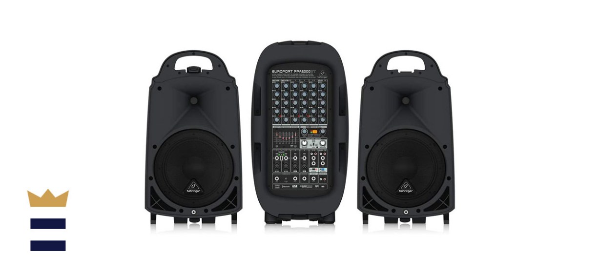 Behringer 8 PPA2000BT Ultra-Compact 2000-Watt 8-Channel Portable PA System