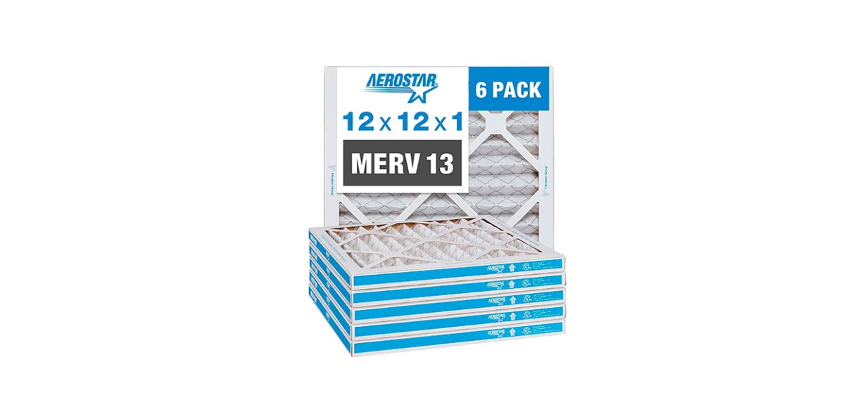 Best Aerostar MERV 13 Six-pack Pleated Air Filter