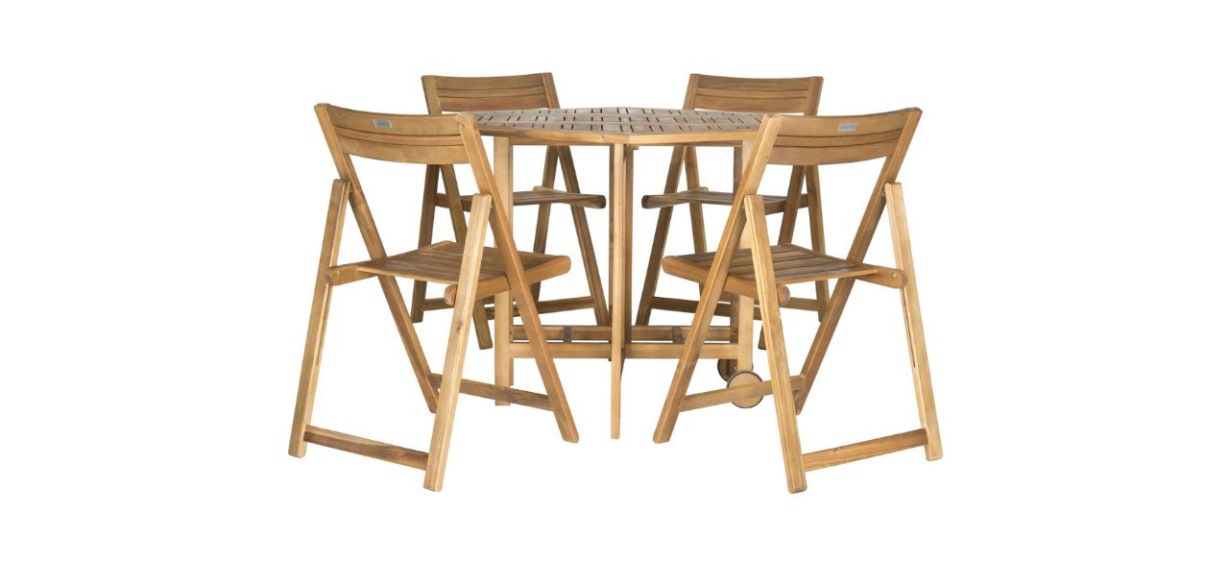 Wade Logan Four-person Outdoor Dining Set Wade Logan Four-person Outdoor Dining Set