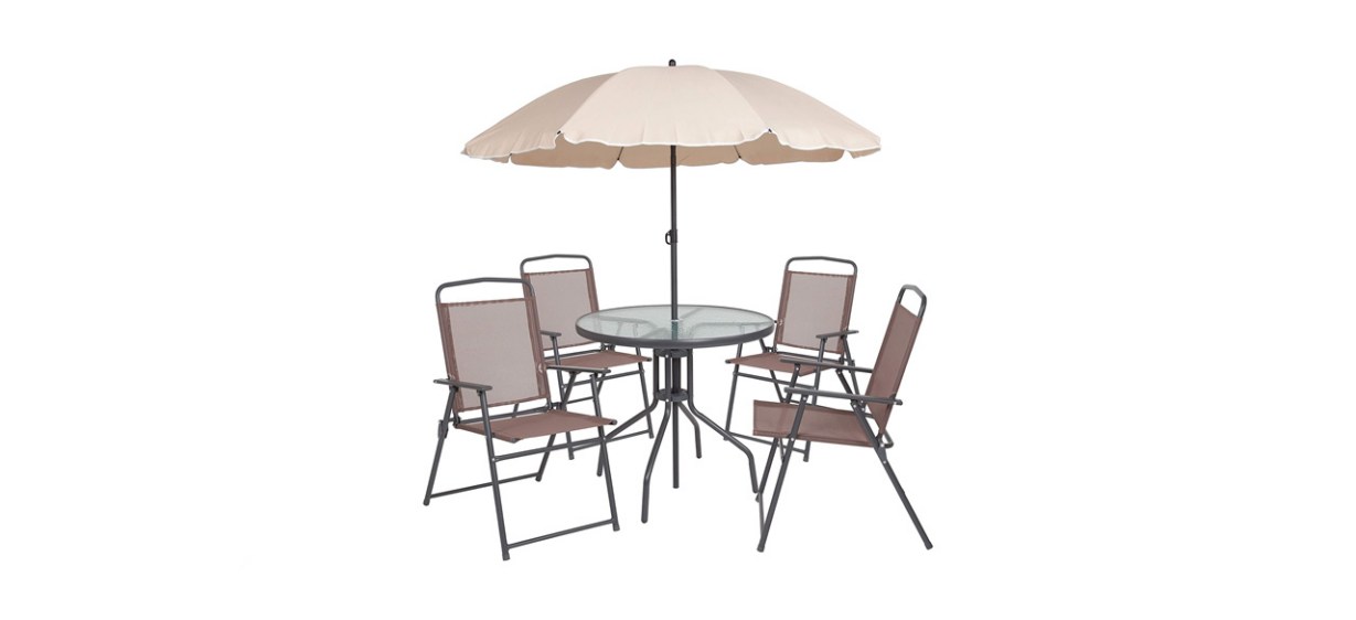 best Flash Furniture Nantucket 6 Piece Patio Garden Table Set