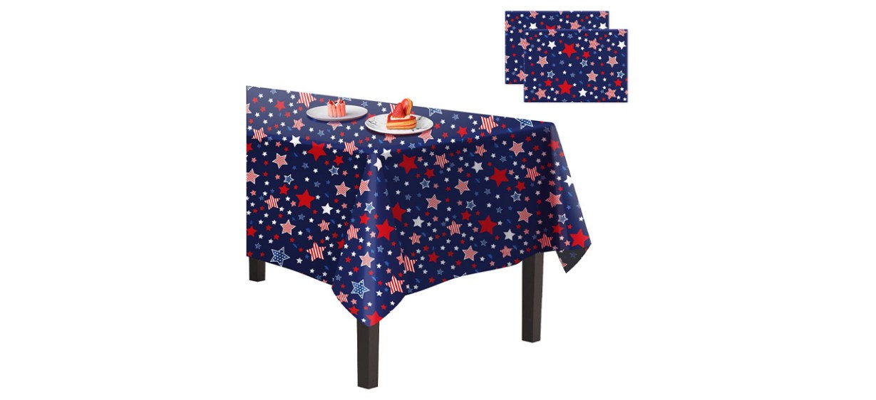 Best CAKKA 4th of July Plastic Tablecloths