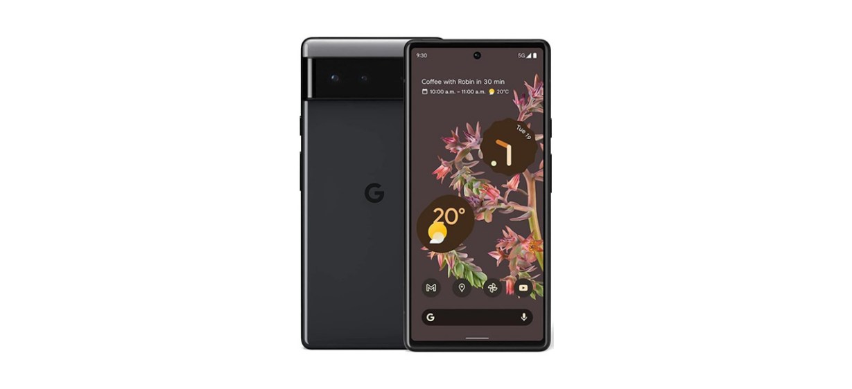 Google Pixel 6-reviews on white background