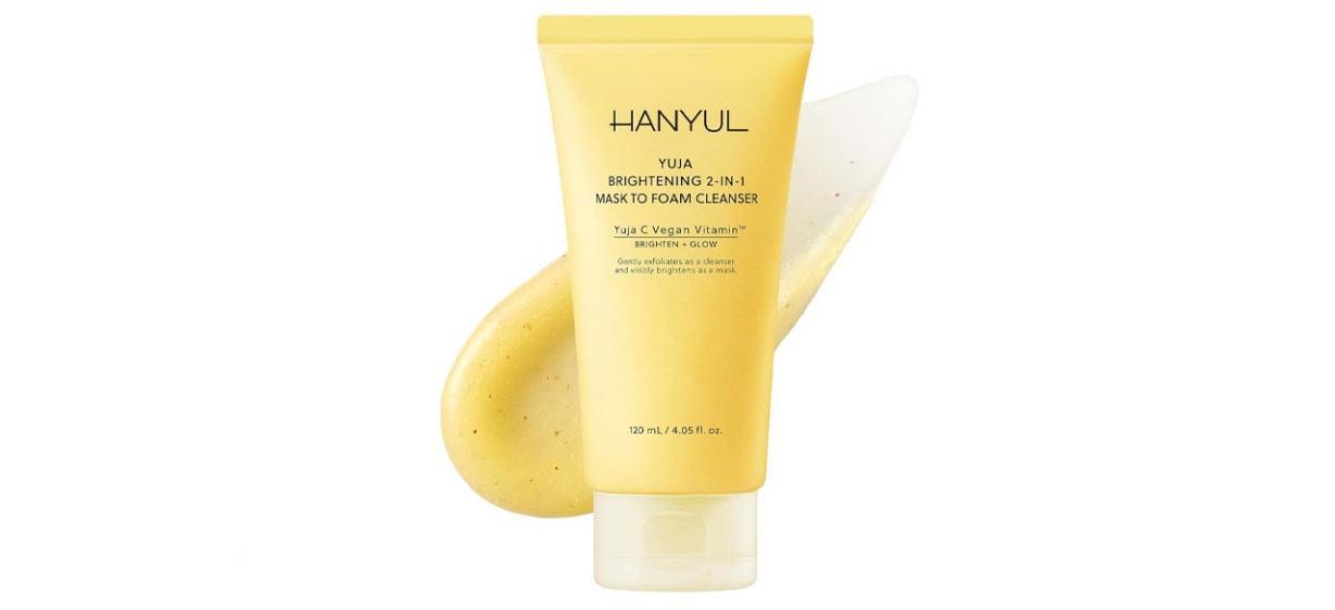 Hanyul Yuja Brightening 2-in-1 Mask To Foam Cleanser