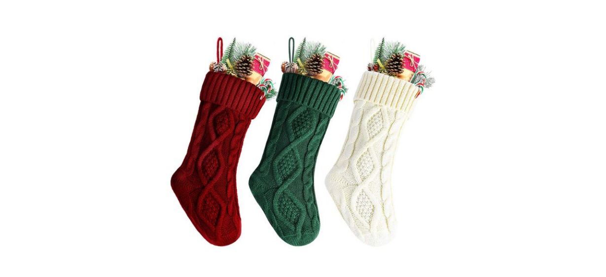 Best Kunyida Knitted Christmas Stockings