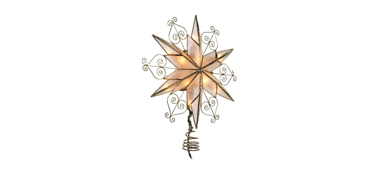 Best Kurt Adler Six-point Capiz Star Tree Topper