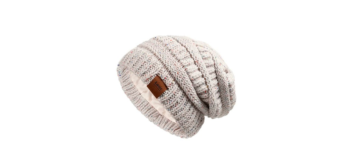 Best Lvaiz Knitted Satin Lined Womens Beanie
