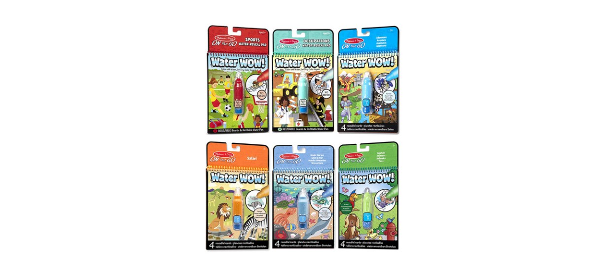 Best Melissa &amp; Doug On the Go Water Wow! Reusable Color with Water Activity Pad