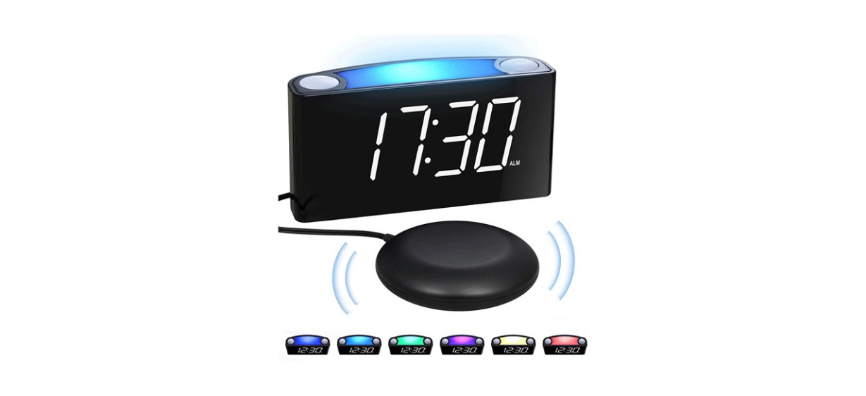  Shock Clock - The Ultimate Silent Alarm for Heavy Sleepers,  Hard of Hearing, Couples, and Shift Workers - Wake Up on Time, Create  Better Habits : Home & Kitchen
