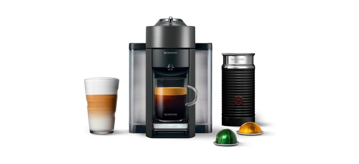 Nespresso by De’Longhi Coffee and Espresso Machine Bundle