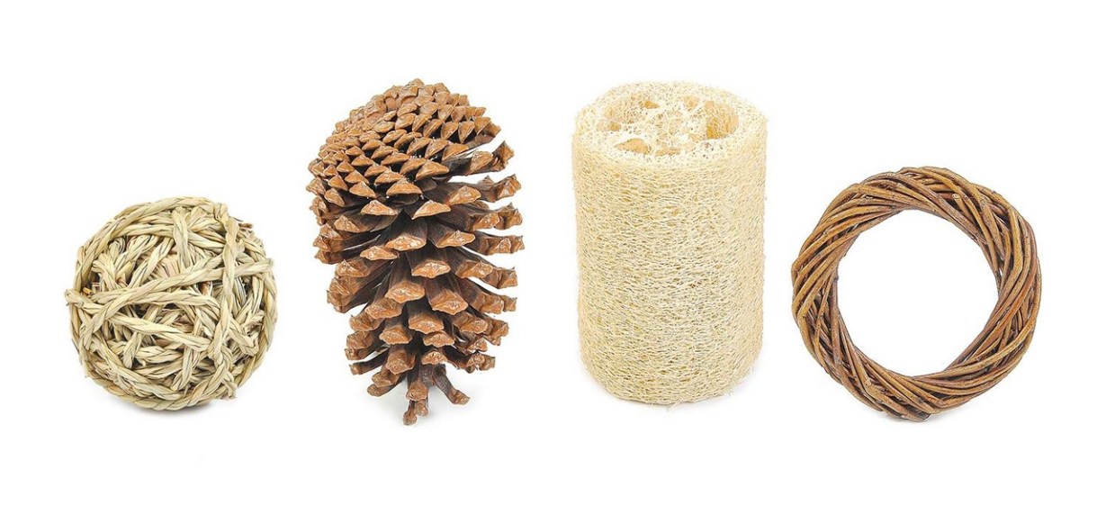 Niteangel 4-Pack of Fun and Safe Toys for Small Animals