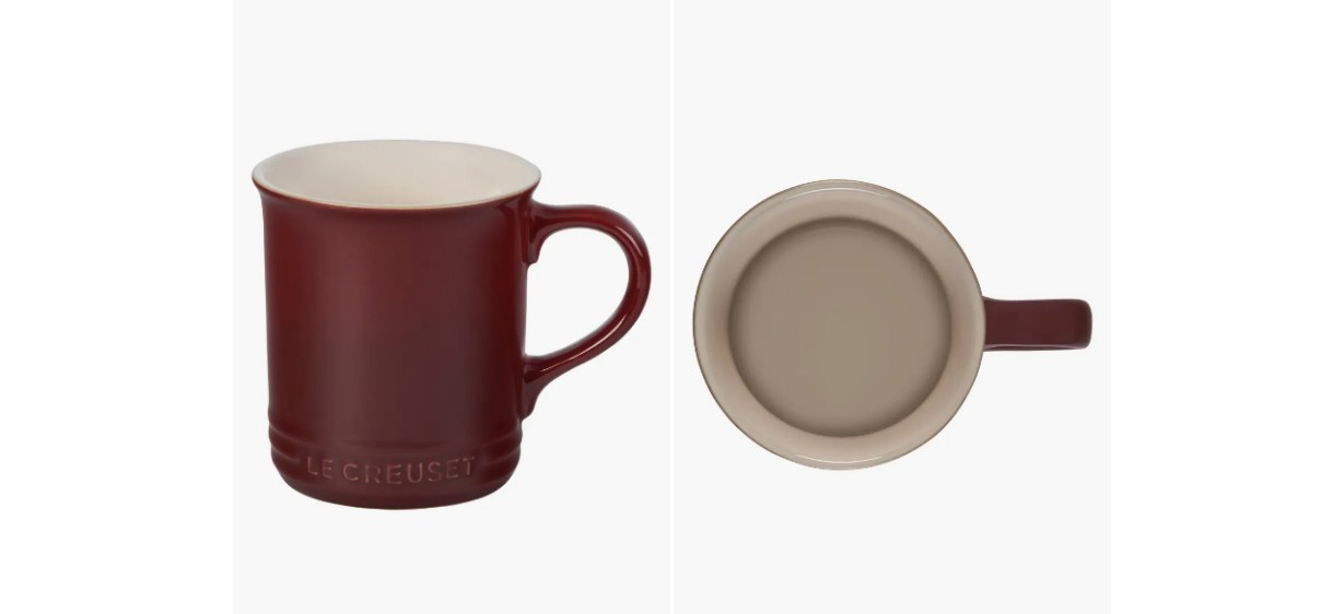 Maroon Le Creuset 14-Ounce Stoneware Mug