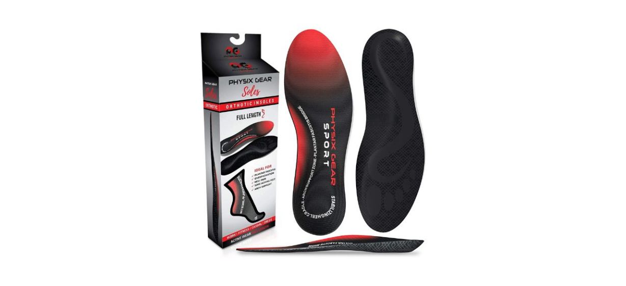 Physix Gear Sport Orthotic Arch Support Insoles