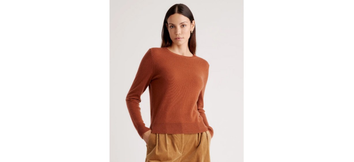 Quince Mongolian Cashmere Crewneck Sweater