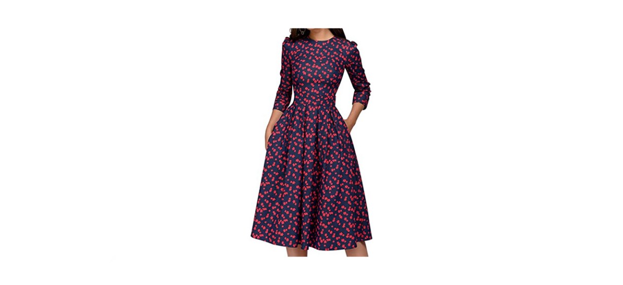 best Simple Flavor Women's Vintage Floral Dress