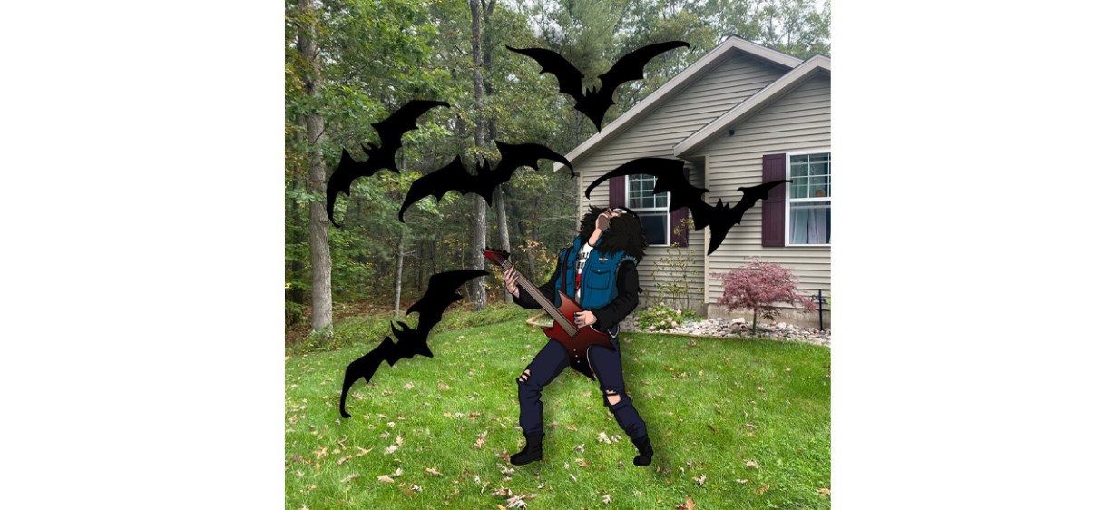 Best ThePopWorkshop Upside Down Guitar Scene Yard Art