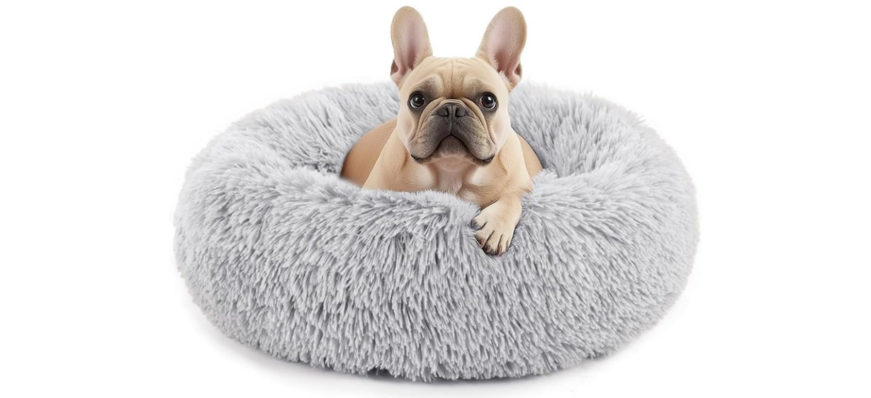 Sweetcrispy Calming Donut Dog &amp; Cat Bed