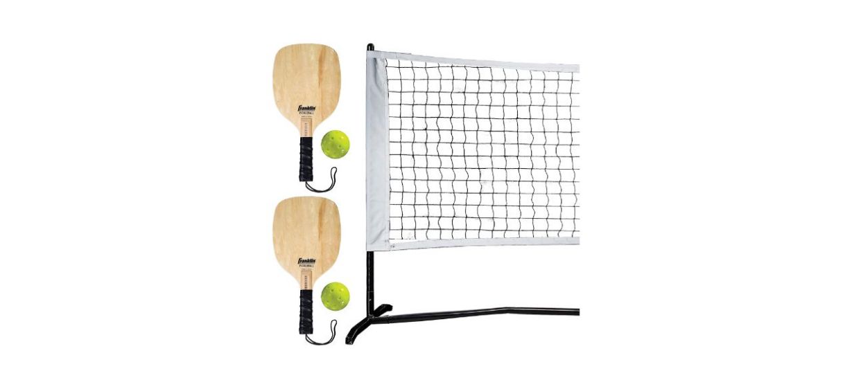 Franklin Sports' Pickleball Net Set with Paddles and Balls