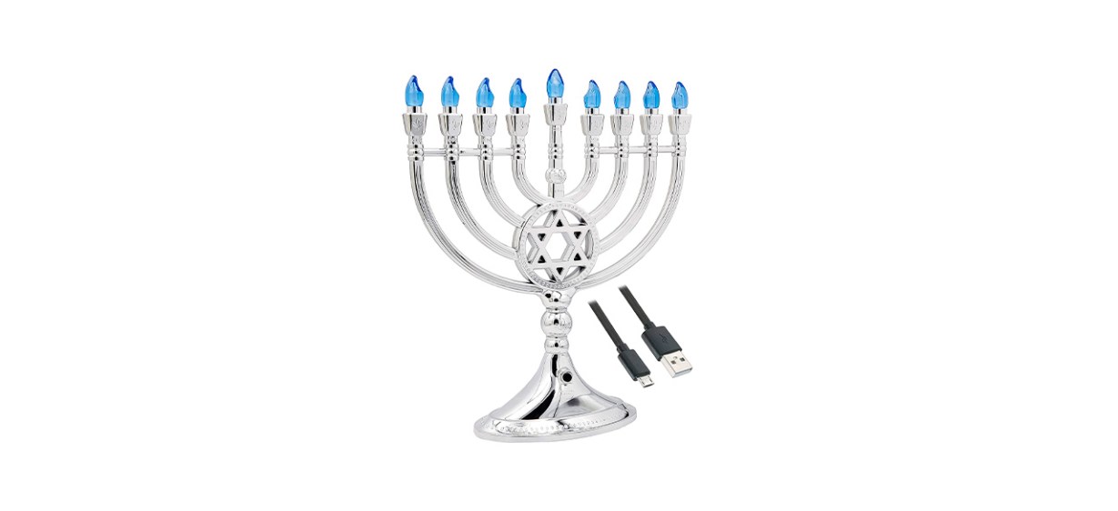 Best The Dreidel Company Traditional LED Electric Menorah