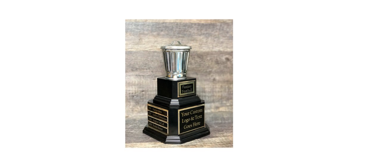 Best TrophiesWithATwist Fantasy Football Trash Can Trophy 