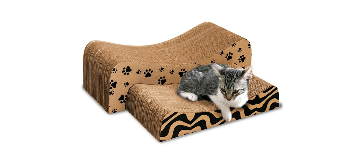 best WEE PETS Cardboard Cat Scratching Pad
