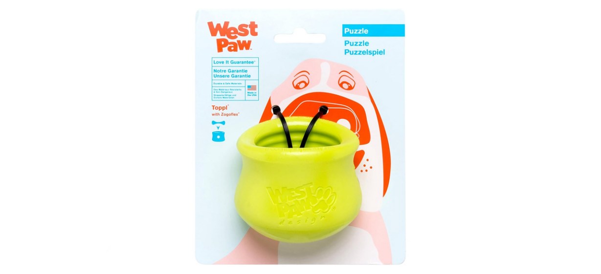 West Paw Zogoflex Toppl Treat-Dispensing Dog Puzzle Toy
