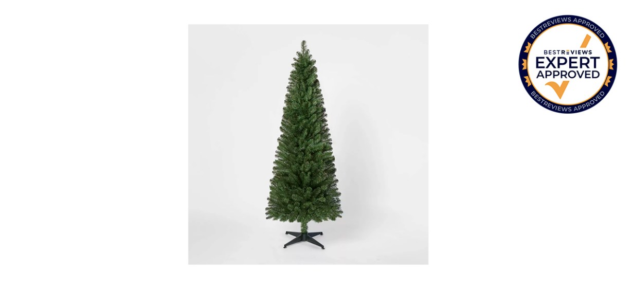 Best Wondershop 6-Foot Unlit Slim Alberta Spruce Artificial Christmas Tree