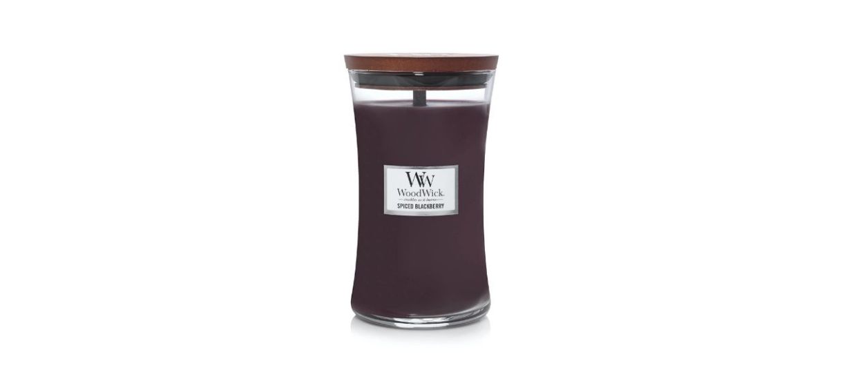 WoodWick Hourglass Candle Spiced Blackberry - Scented Candle in