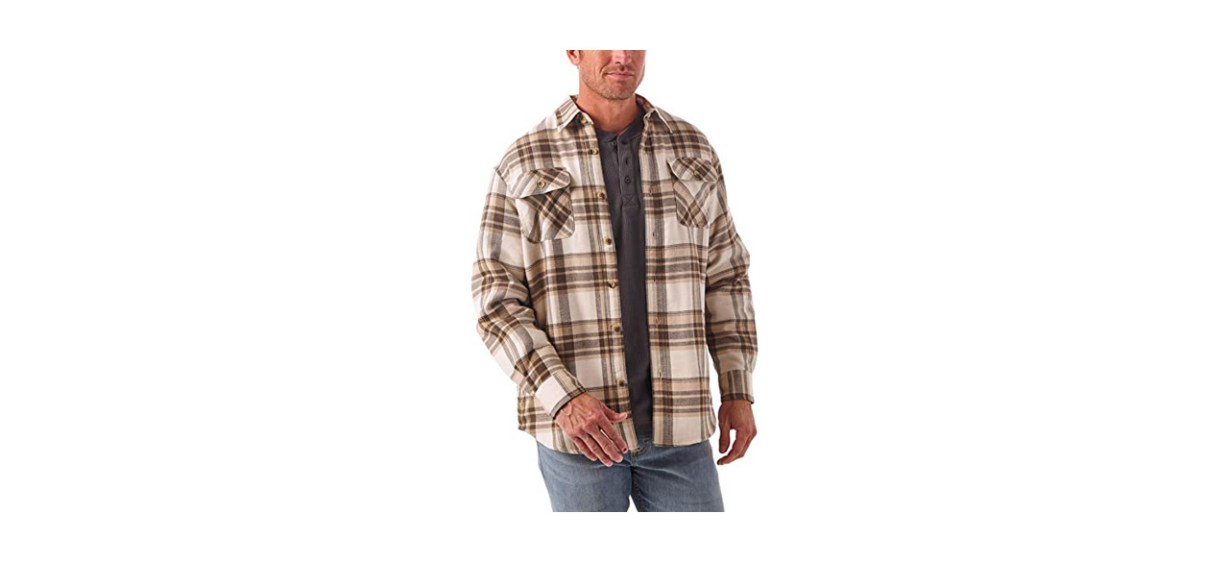 Best Wrangler Authentics Men’s Long Sleeve Sherpa Lined Shirt Jacket