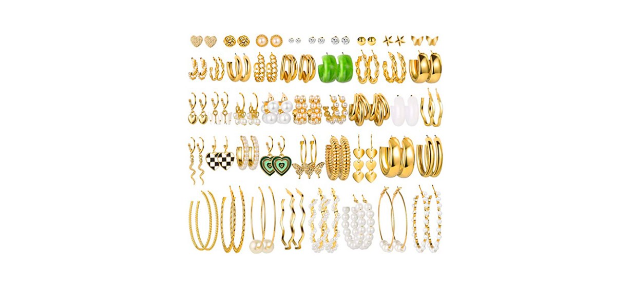 Best Yeezii 44-Pair Hoop Earrings