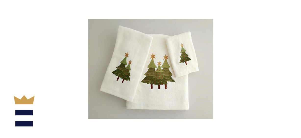 BH Home and Linen Season’s Greeting Towel Set