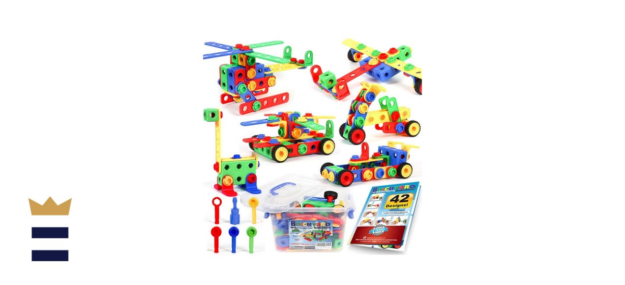 Brickyard Building Blocks’ 163-Piece STEM Toy Kit
