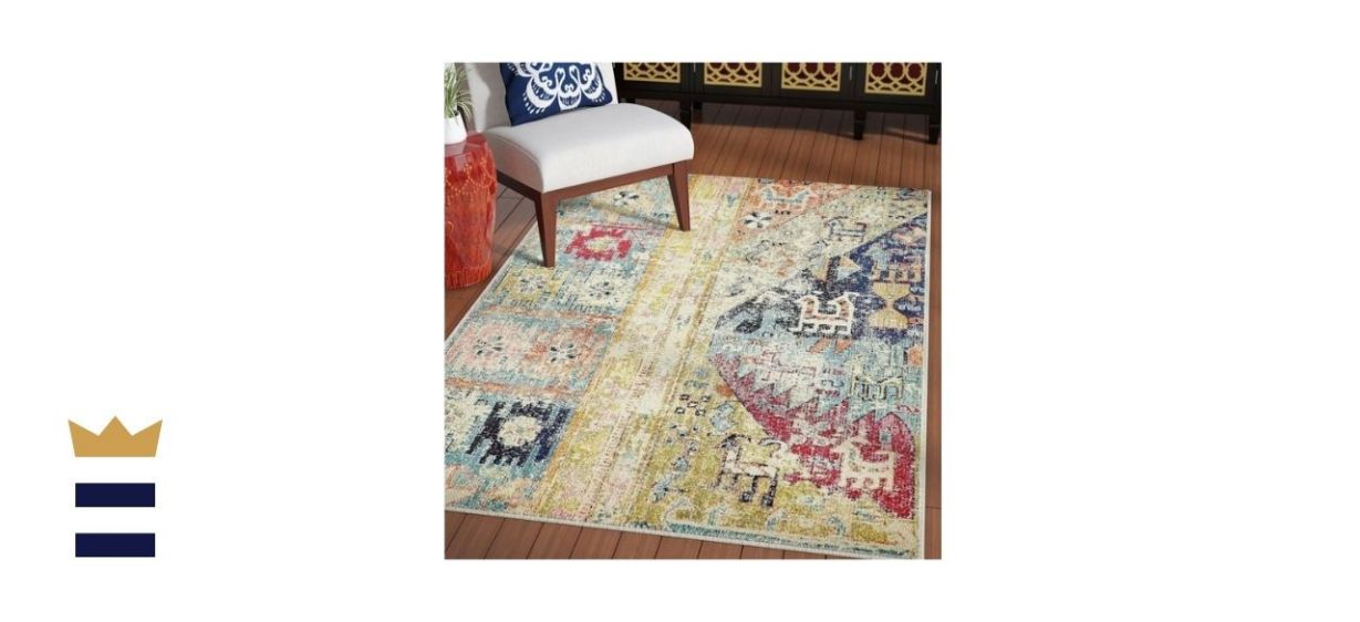 Bungalow Rose Kirssy Abstract Multicolor Area Rug