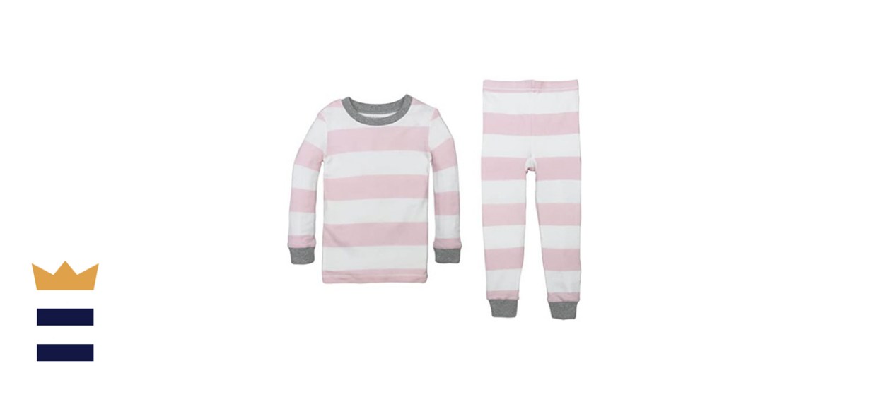Burt’s Bees Baby Girl’s Pajamas Tee and Pant 2-Piece Pj Set