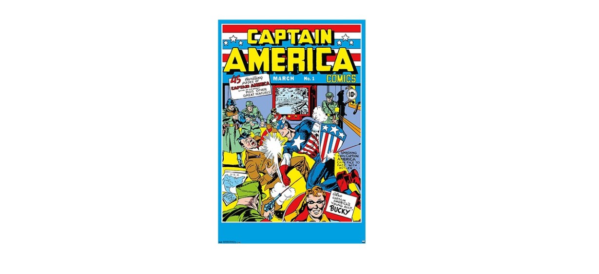 Captain America Issue #1 Poster