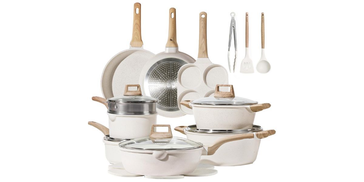 CAROTE 21Pcs Pots and Pans Set