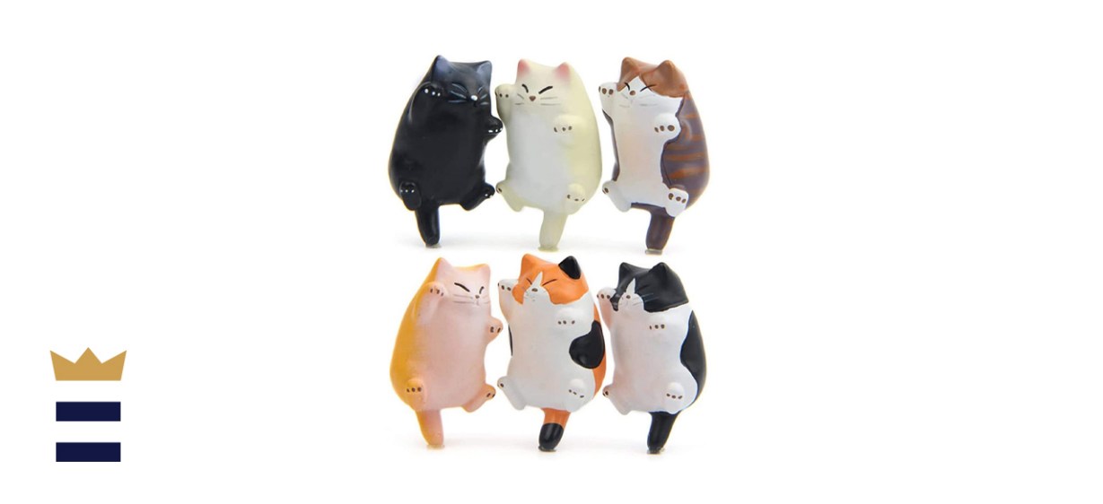 CHICHIC 6 Pack Fun Cat Refrigerator Magnets