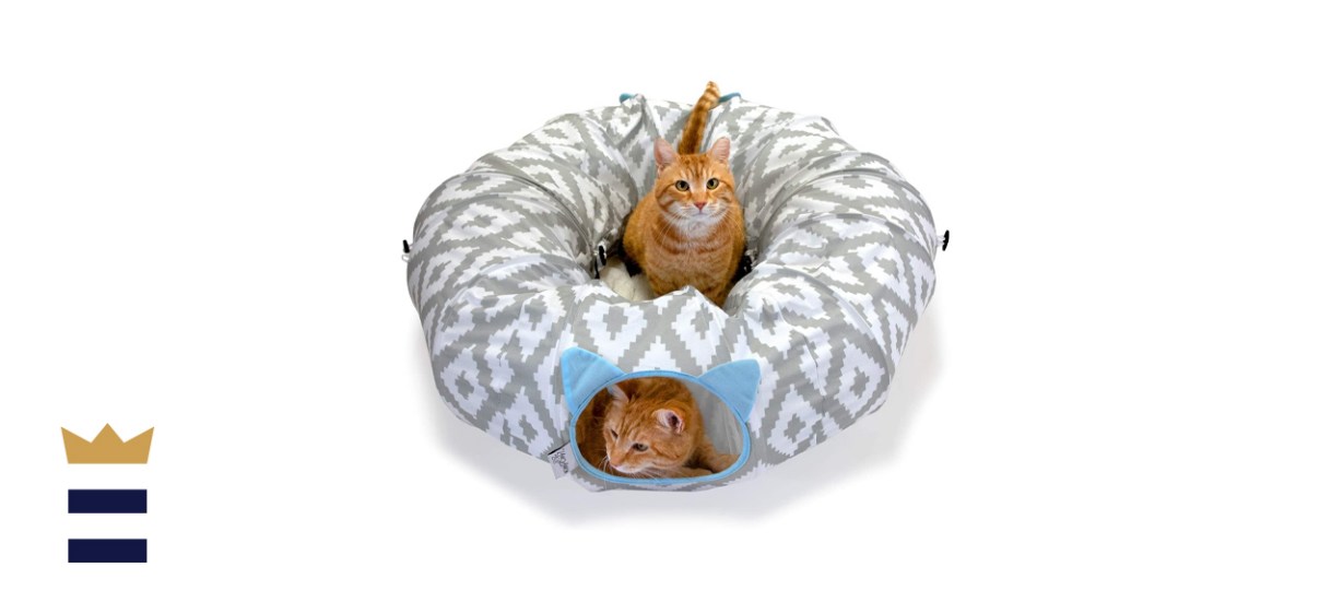 Kitty City Large Cat Tunnel and Bed Combo