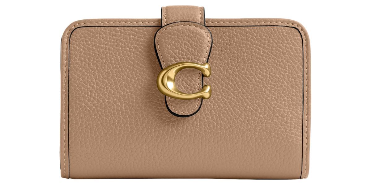 Coach Women's Polished Pebble Leather Tabby Medium Wallet