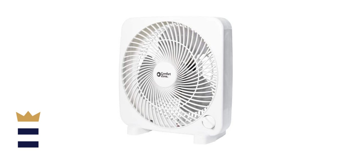 Comfort Zone CZ9BWT Portable 9-inch 2-Speed Quiet Box Fan