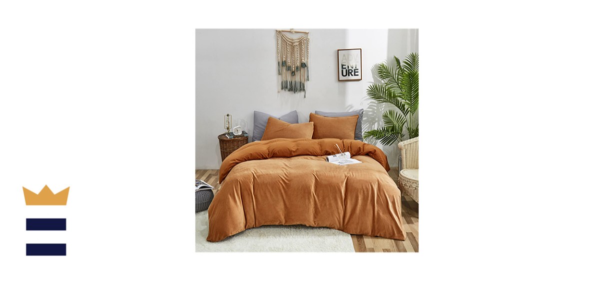 Cottonight 3-Piece Velvet Comforter Set