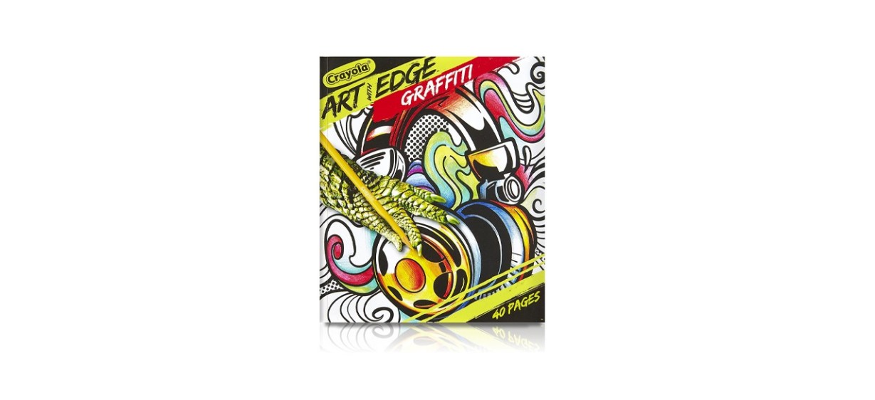 Crayola Graffiti Adult Coloring Book, 40 Pages 