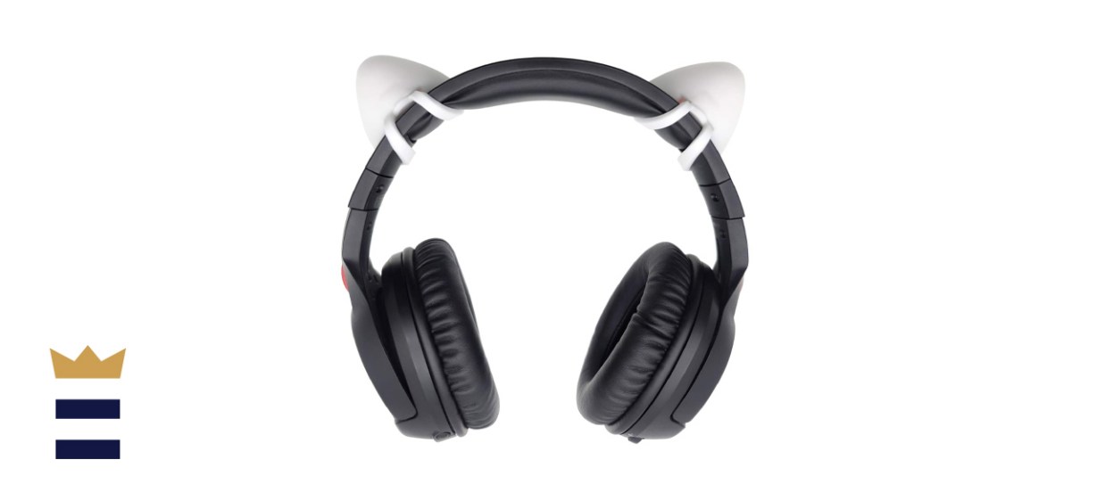 Cute Pink Cat Ears for Headphones