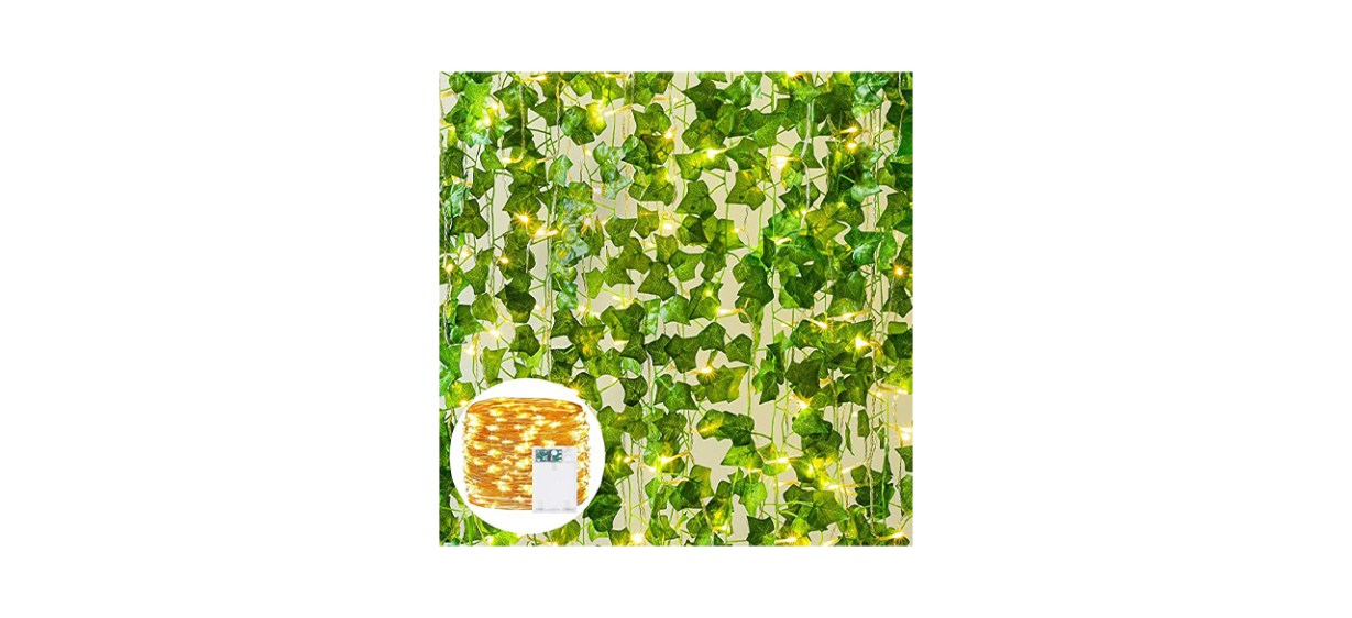 Dear House Artificial Ivy Hanging Garlands With LED Lights