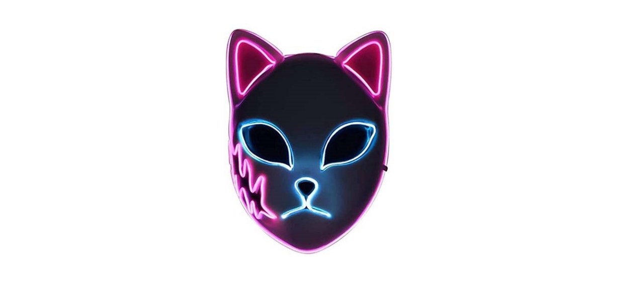 “Demon Slayer” Fox Mask LED